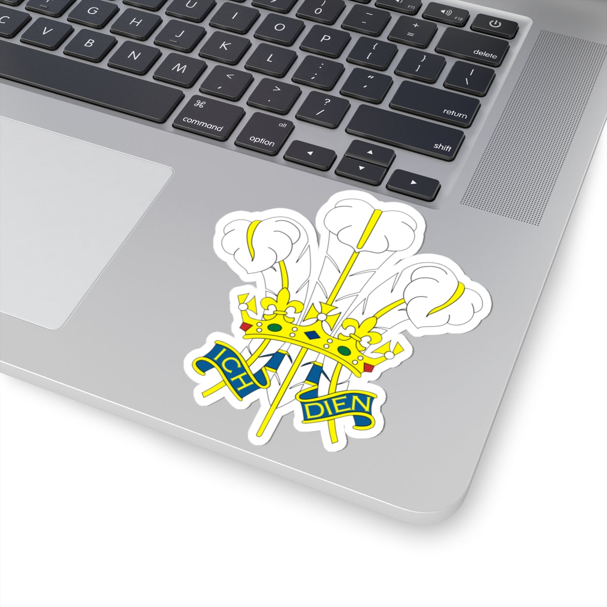 Badge of the Prince of Wales (United Kingdom) (Coat of Arms) STICKER Vinyl Kiss-Cut Decal