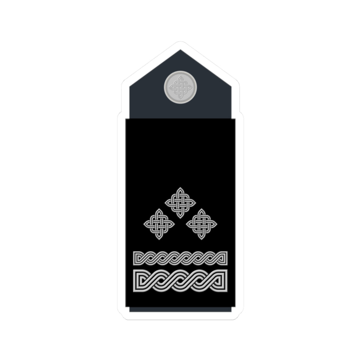 Naramenica službene odore brigadira HRZ i PZO (Croatia) (Military Rank) STICKER Vinyl Kiss-Cut Decal