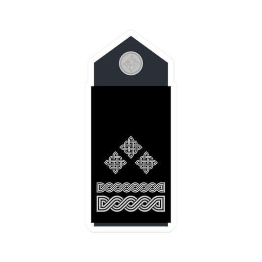 Naramenica službene odore brigadira HRZ i PZO (Croatia) (Military Rank) STICKER Vinyl Kiss-Cut Decal