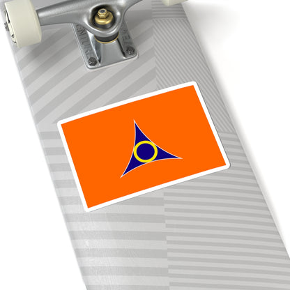 Flag of Ora Gunma (Japan) STICKER Vinyl Kiss-Cut Decal