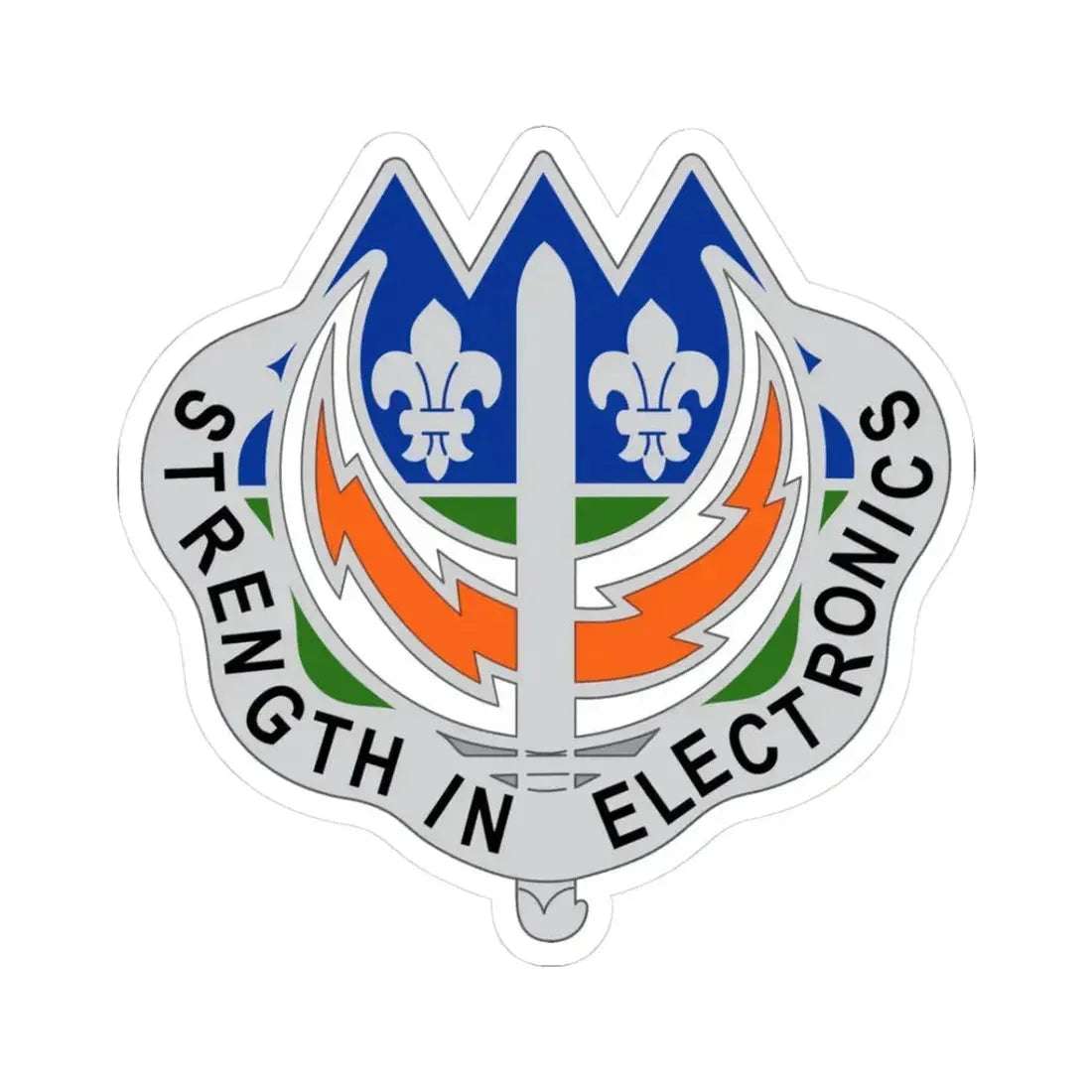 228 Signal Brigade 2 (U.S. Army) STICKER Vinyl Kiss-Cut Decal 3 Inch White - The Sticker Space