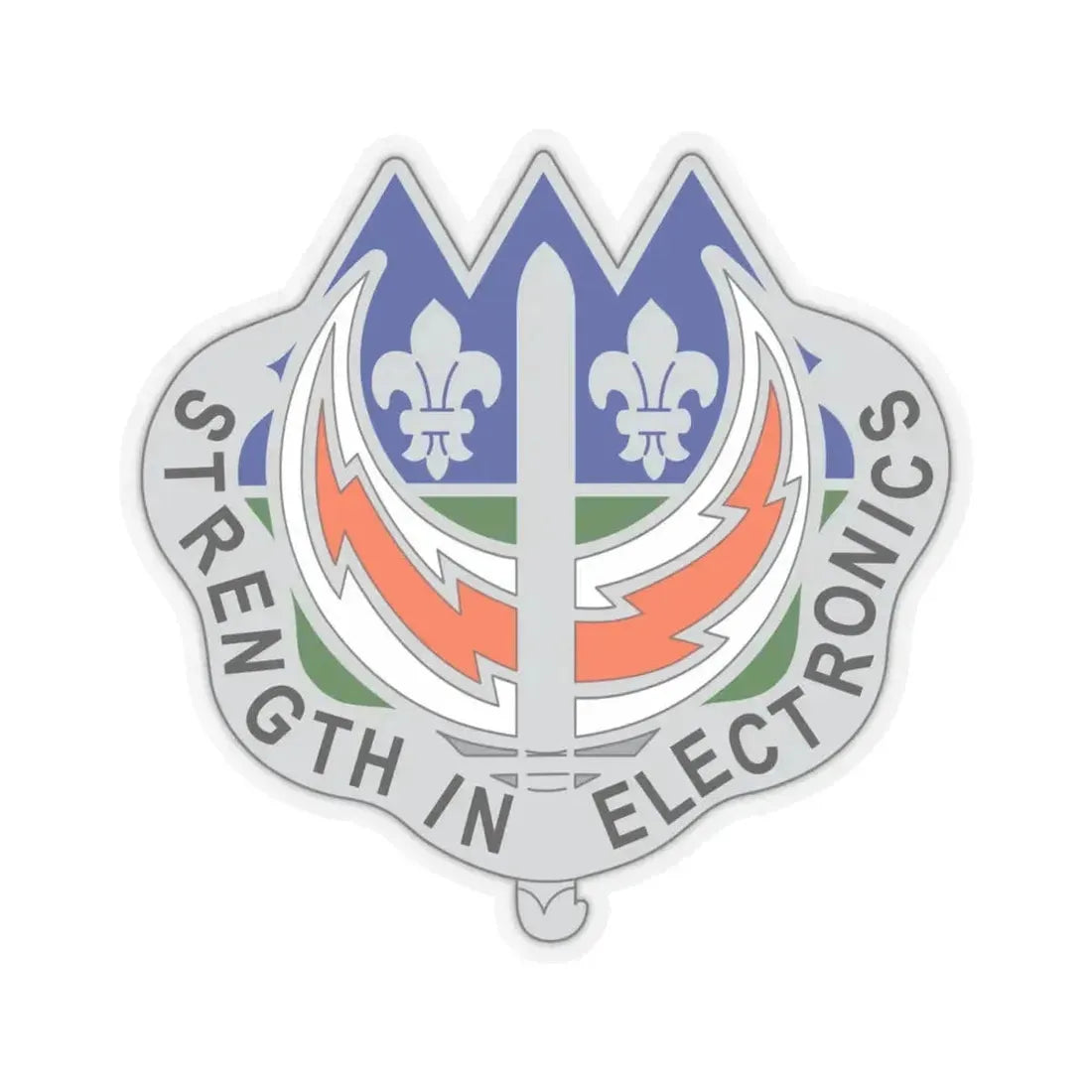 228 Signal Brigade 2 (U.S. Army) STICKER Vinyl Kiss-Cut Decal 4 Inch Transparent - The Sticker Space