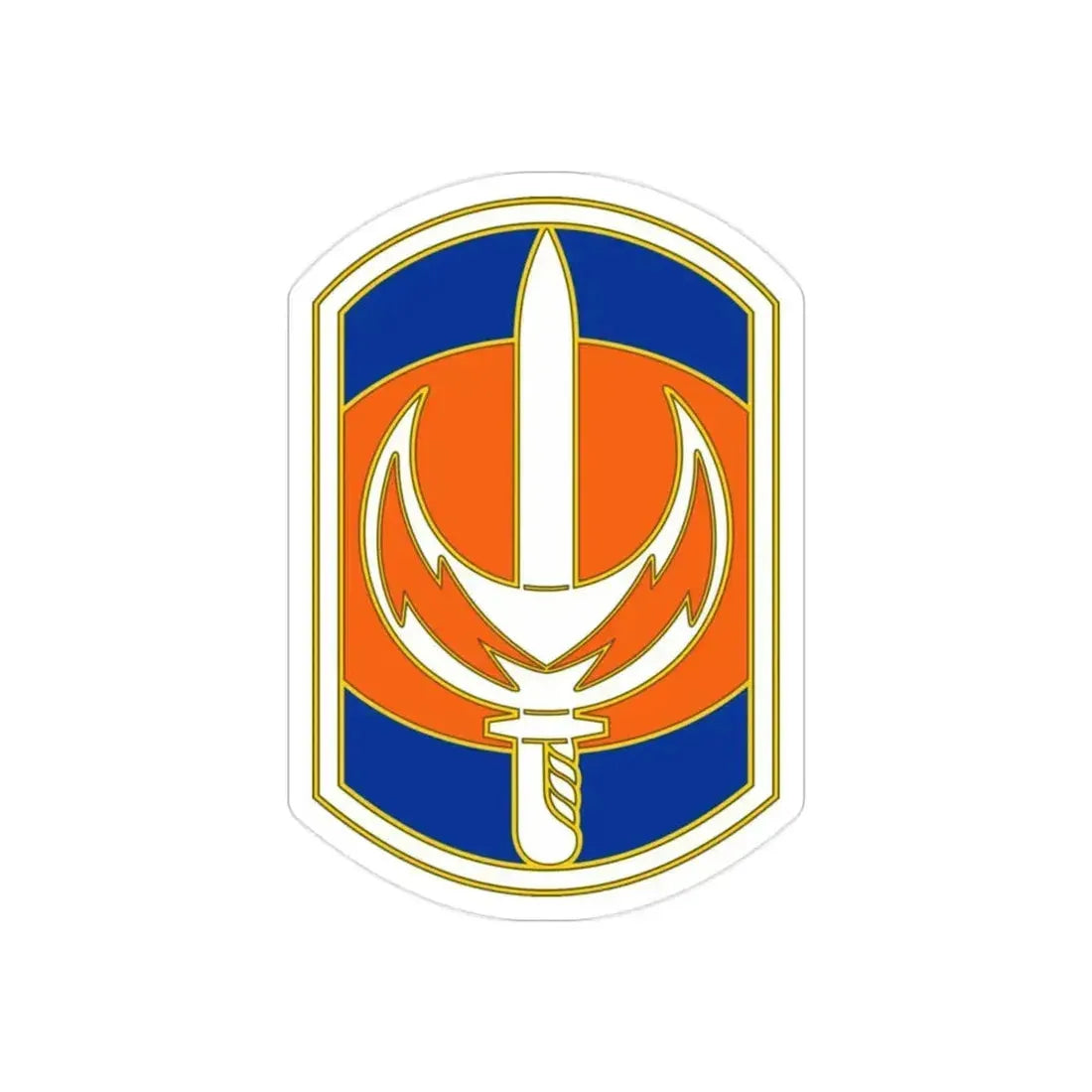 228 Signal Brigade 3 (U.S. Army) REVERSE PRINT Transparent Die-Cut STICKER 2 Inch Die-Cut Transparent - The Sticker Space