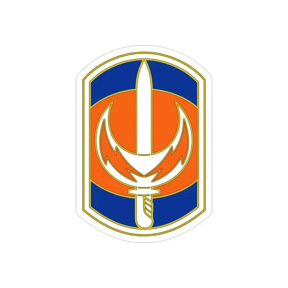 228 Signal Brigade 3 (U.S. Army) REVERSE PRINT Transparent Die-Cut STICKER 3 Inch Die-Cut Transparent - The Sticker Space