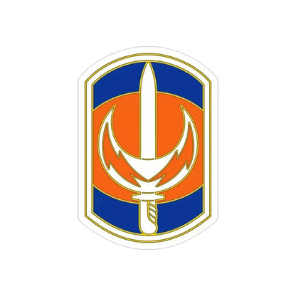 228 Signal Brigade 3 (U.S. Army) REVERSE PRINT Transparent Die-Cut STICKER 3 Inch Die-Cut Transparent - The Sticker Space