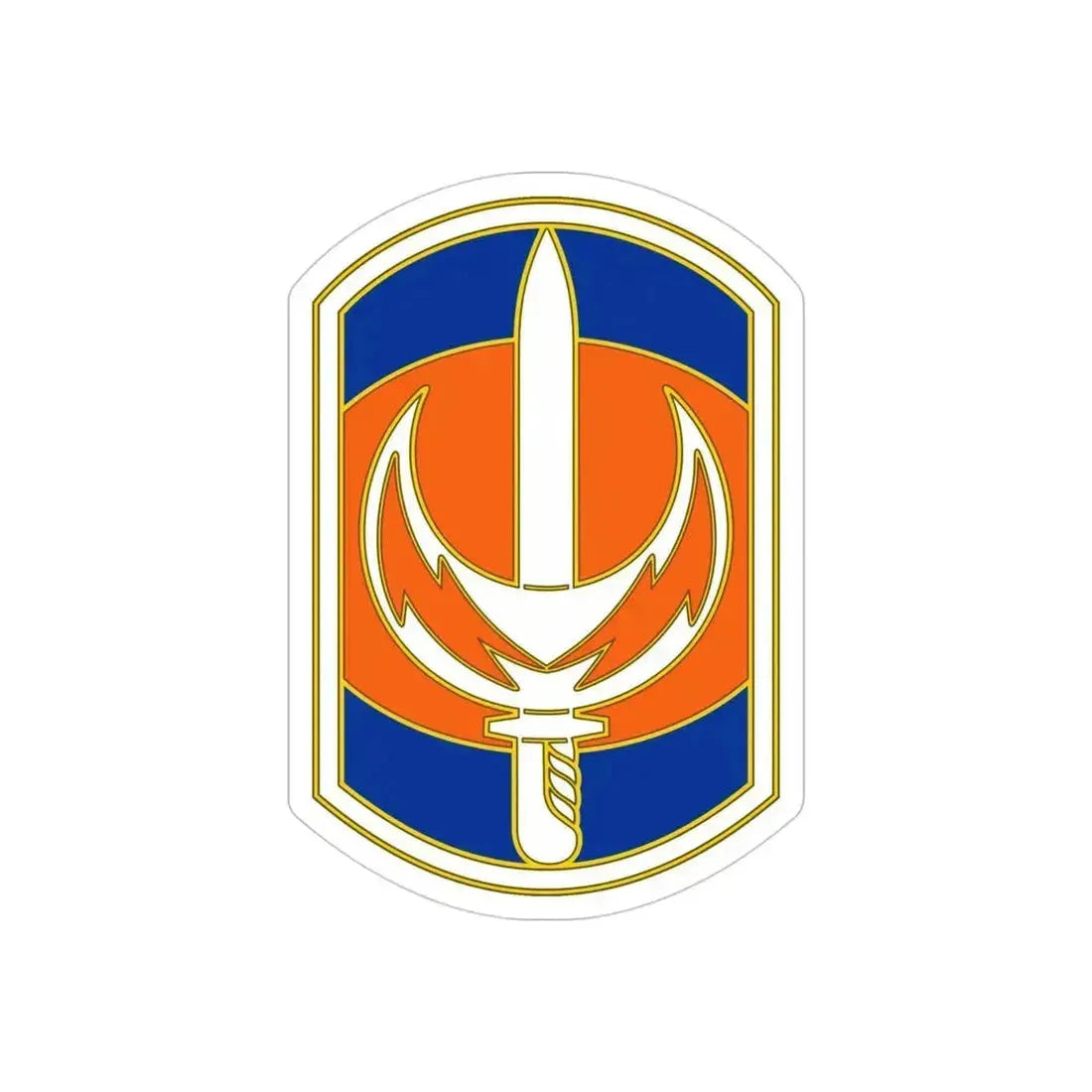 228 Signal Brigade 3 (U.S. Army) REVERSE PRINT Transparent Die-Cut STICKER 4 Inch Die-Cut Transparent - The Sticker Space