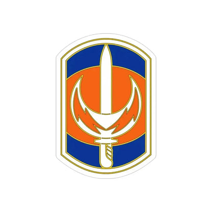 228 Signal Brigade 3 (U.S. Army) REVERSE PRINT Transparent Die-Cut STICKER 4 Inch Die-Cut Transparent - The Sticker Space