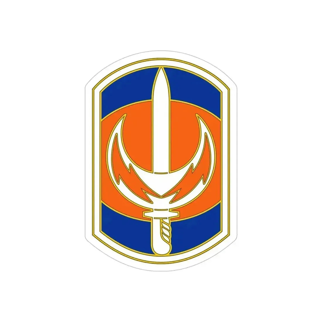 228 Signal Brigade 3 (U.S. Army) REVERSE PRINT Transparent Die-Cut STICKER 5 Inch Die-Cut Transparent - The Sticker Space