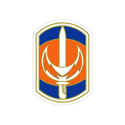228 Signal Brigade 3 (U.S. Army) REVERSE PRINT Transparent Die-Cut STICKER 5 Inch Die-Cut Transparent - The Sticker Space