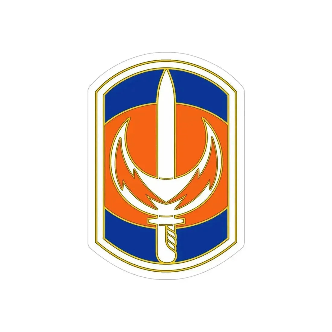 228 Signal Brigade 3 (U.S. Army) REVERSE PRINT Transparent Die-Cut STICKER 6 Inch Die-Cut Transparent - The Sticker Space