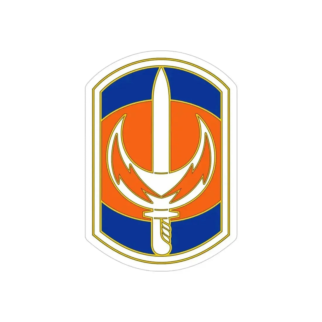 228 Signal Brigade 3 (U.S. Army) REVERSE PRINT Transparent Die-Cut STICKER - The Sticker Space