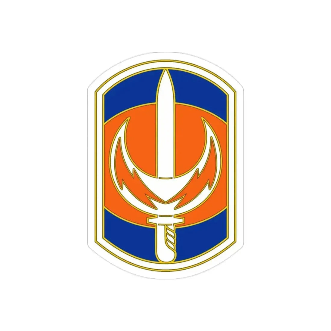 228 Signal Brigade 3 (U.S. Army) REVERSE PRINT Transparent Die-Cut STICKER - The Sticker Space