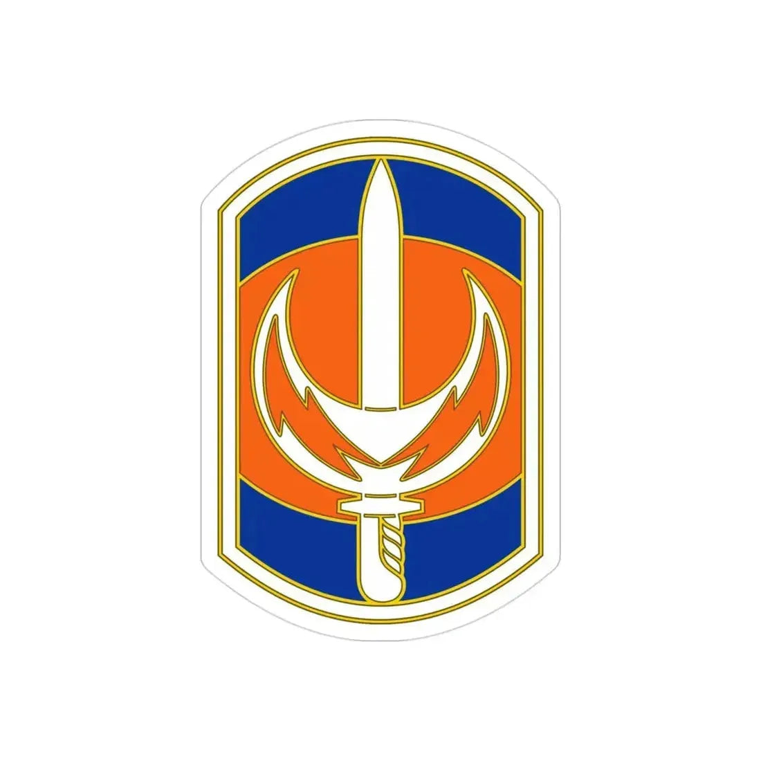 228 Signal Brigade 3 (U.S. Army) REVERSE PRINT Transparent Die-Cut STICKER - The Sticker Space