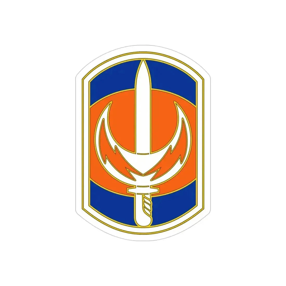 228 Signal Brigade 3 (U.S. Army) REVERSE PRINT Transparent Die-Cut STICKER - The Sticker Space