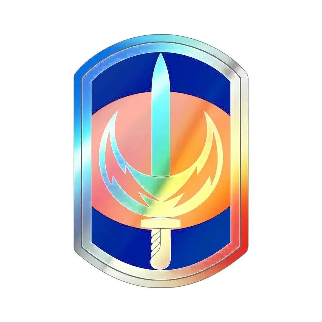 228 Signal Brigade (U.S. Army) Holographic STICKER Die-Cut Vinyl Decal - The Sticker Space