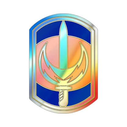 228 Signal Brigade v3 (U.S. Army) Holographic STICKER Die-Cut Vinyl Decal 6 Inch - The Sticker Space