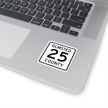 Olmsted County Route 25 (Minnesota) (Road Sign) STICKER Vinyl Kiss-Cut Decal