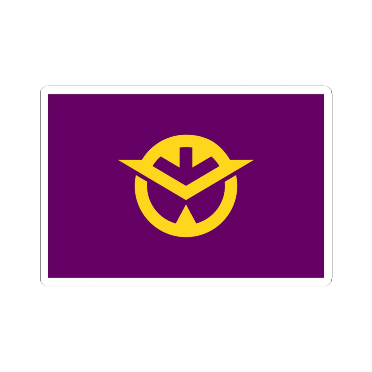 Flag of Okayama Prefecture (Japan) STICKER Vinyl Kiss-Cut Decal