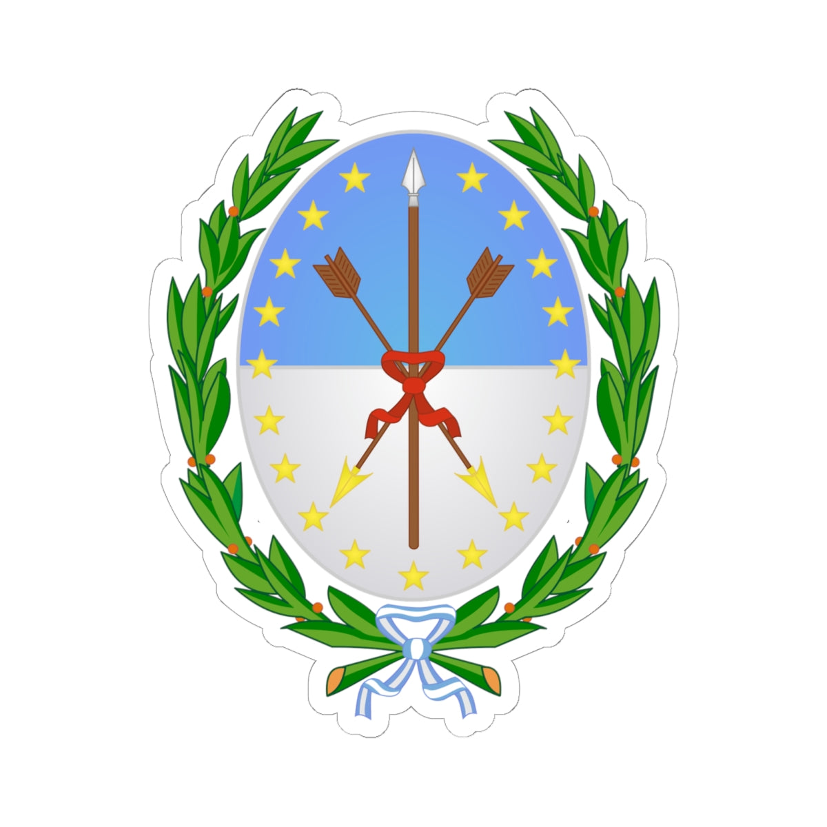 Coat of Arms Santa Fe Argentina - STICKER Vinyl Kiss-Cut Decal