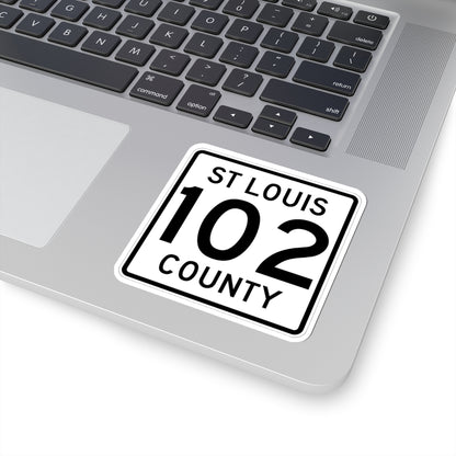 St Louis County Route 102 MN (Minnesota) (Road Sign) STICKER Vinyl Kiss-Cut Decal
