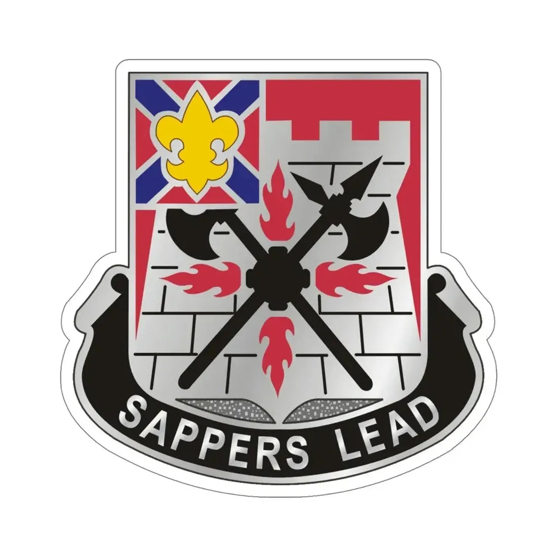 229 Engineer Battalion (U.S. Army) STICKER Vinyl Die-Cut Decal - The Sticker Space