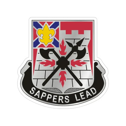 229 Engineer Battalion (U.S. Army) Transparent STICKER Die-Cut Vinyl Decal 5 Inch - The Sticker Space