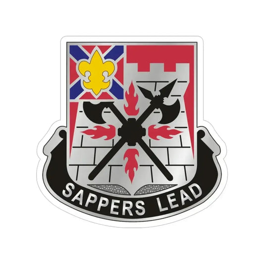 229 Engineer Battalion (U.S. Army) Transparent STICKER Die-Cut Vinyl Decal 6 Inch - The Sticker Space