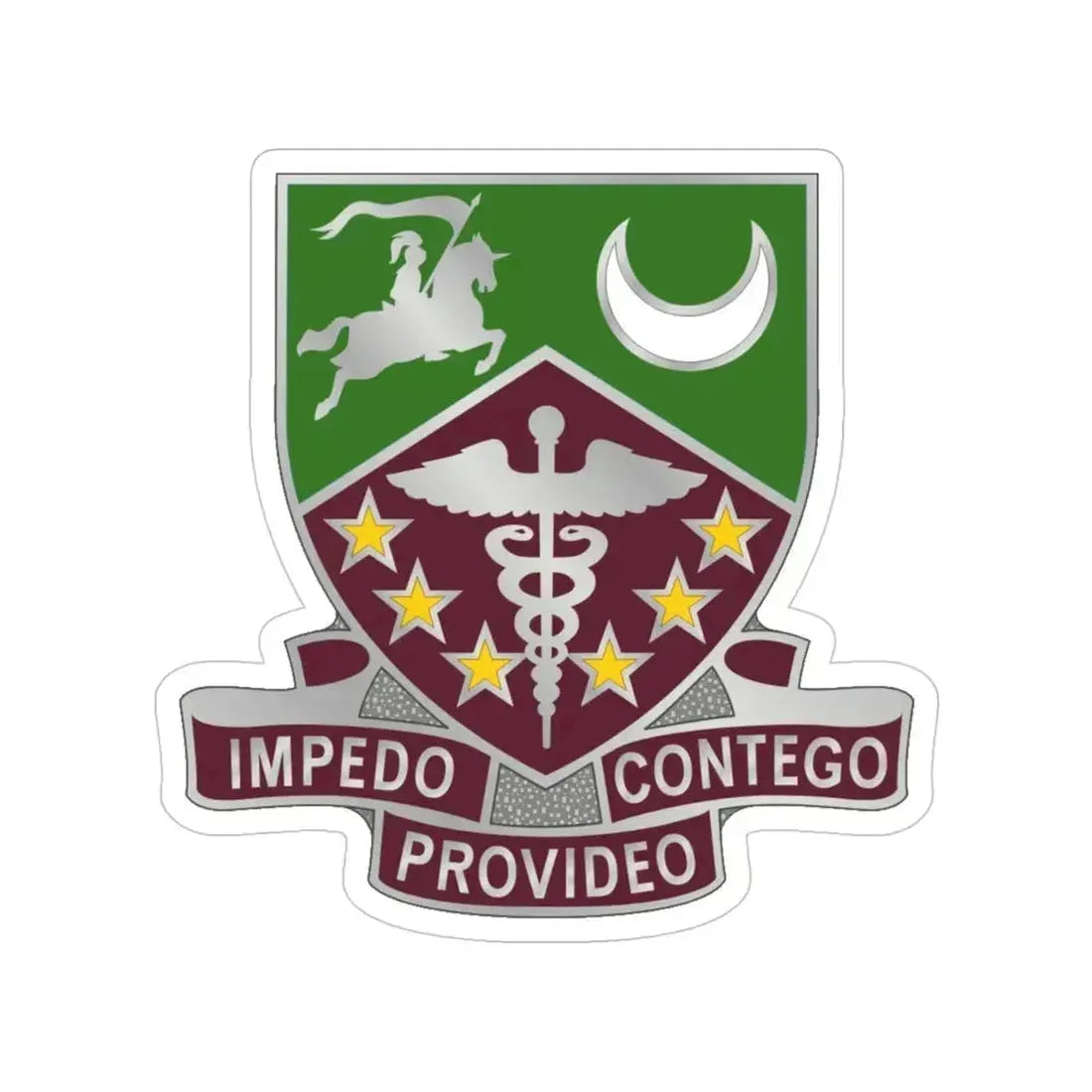 229 Medical Battalion (U.S. Army) Transparent STICKER Die-Cut Vinyl Decal 4 Inch - The Sticker Space
