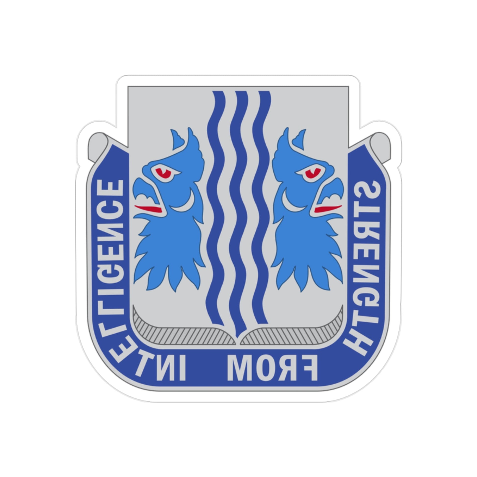 229 Military Intelligence Battalion (U.S. Army) REVERSE PRINT Transparent STICKER-2" × 2"-The Sticker Space