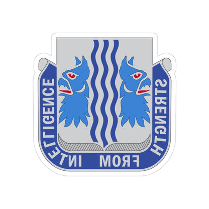 229 Military Intelligence Battalion (U.S. Army) REVERSE PRINT Transparent STICKER-3" × 3"-The Sticker Space