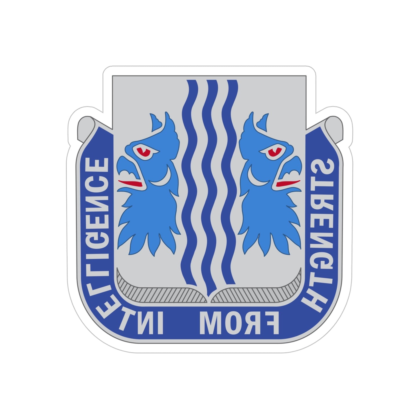 229 Military Intelligence Battalion (U.S. Army) REVERSE PRINT Transparent STICKER-5" × 5"-The Sticker Space