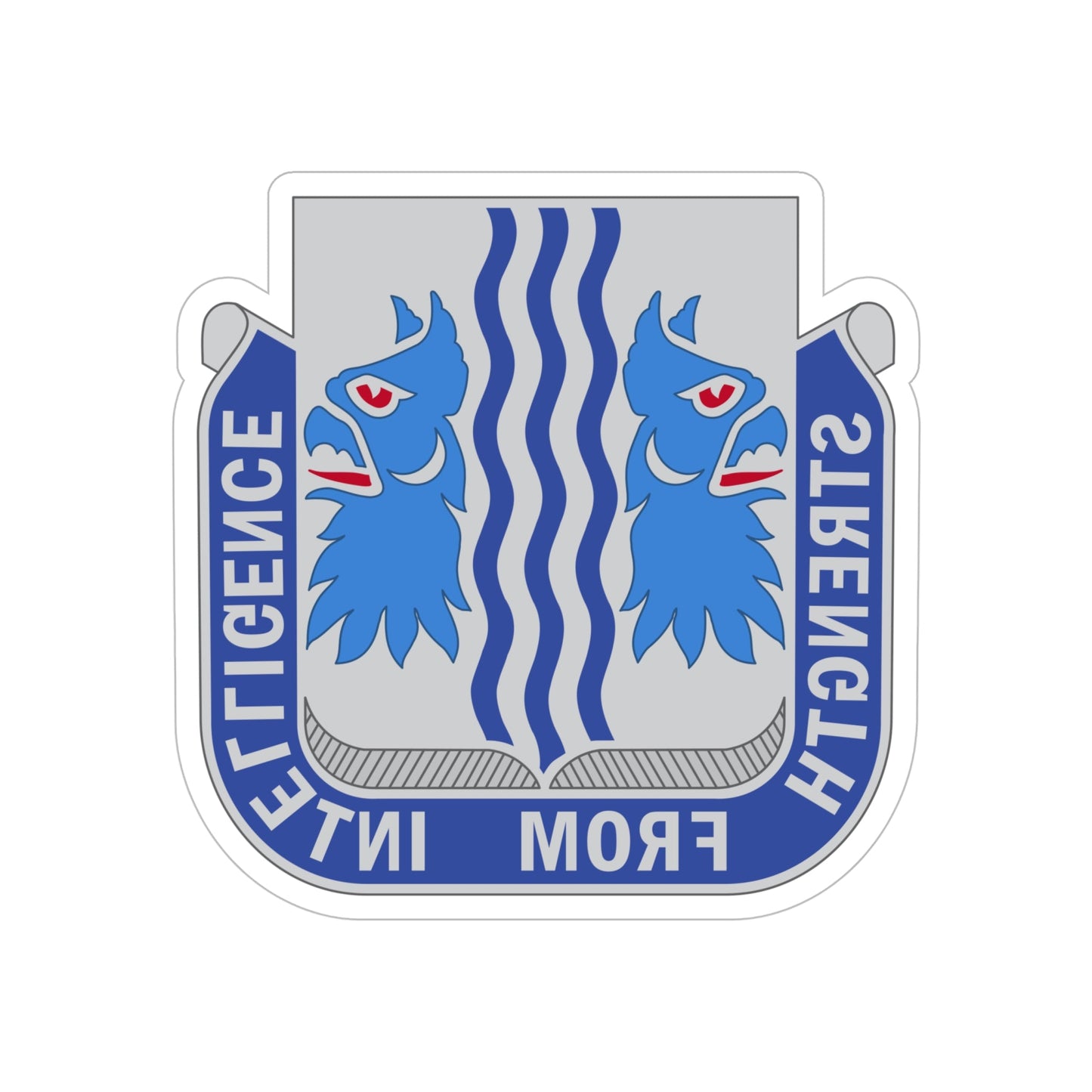 229 Military Intelligence Battalion (U.S. Army) REVERSE PRINT Transparent STICKER-6" × 6"-The Sticker Space