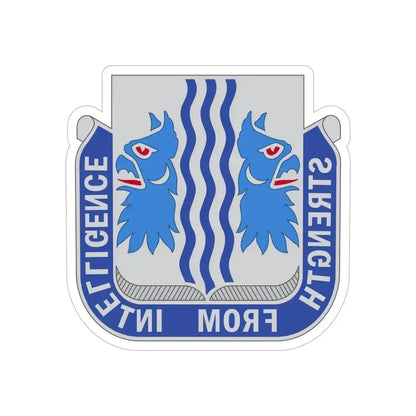 229 Military Intelligence Battalion (U.S. Army) REVERSE PRINT Transparent Die-Cut STICKER 5 Inch Die-Cut Transparent - The Sticker Space