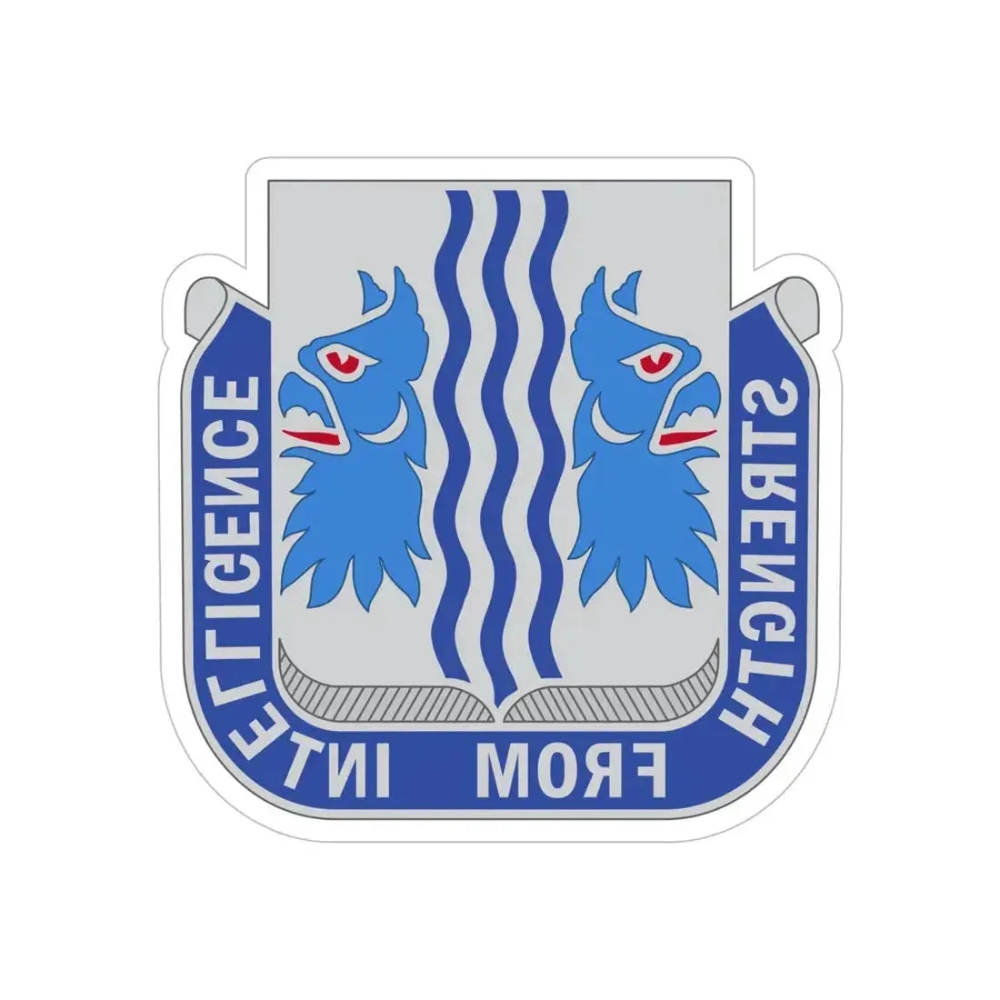 229 Military Intelligence Battalion (U.S. Army) REVERSE PRINT Transparent Die-Cut STICKER - The Sticker Space