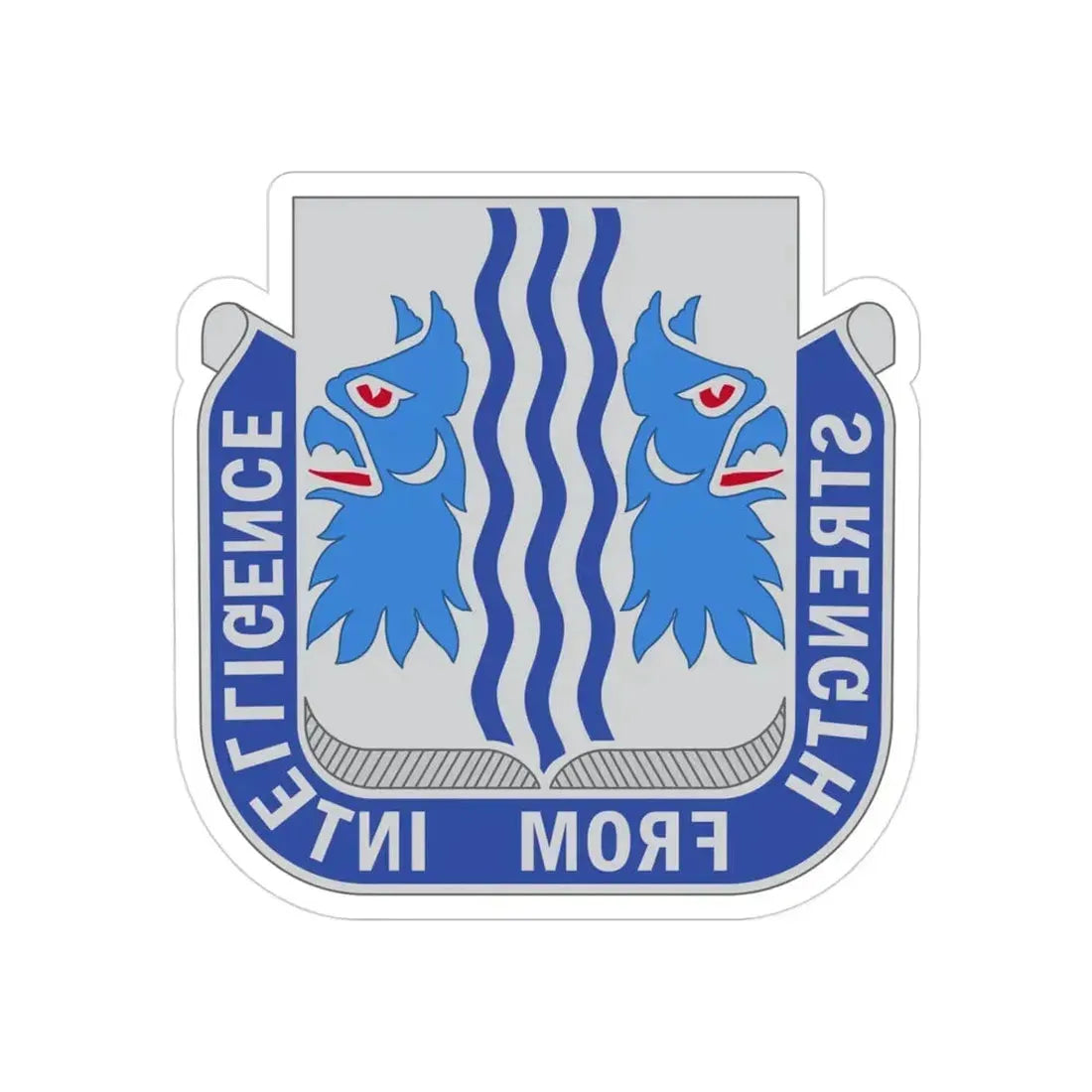 229 Military Intelligence Battalion (U.S. Army) REVERSE PRINT Transparent Die-Cut STICKER - The Sticker Space