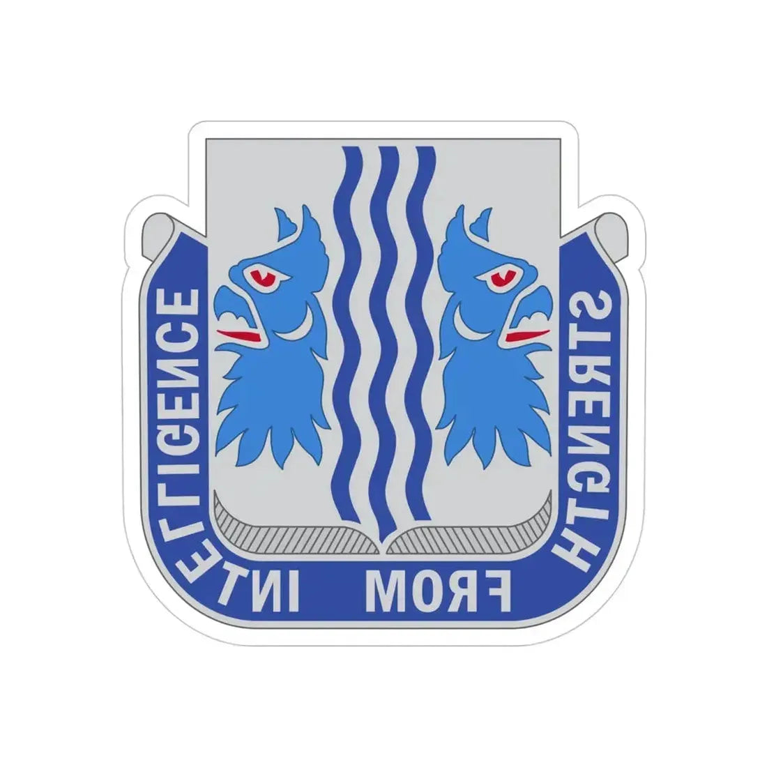 229 Military Intelligence Battalion (U.S. Army) REVERSE PRINT Transparent Die-Cut STICKER - The Sticker Space