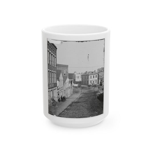 Atlanta, Georgia. View On Whitehall Street (U.S. Civil War) White Coffee Mug