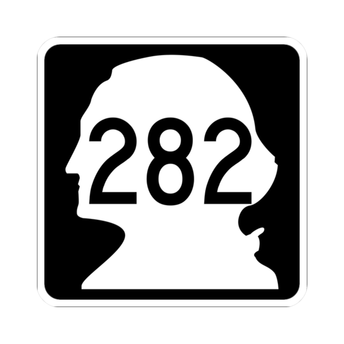 WA-282 (Washington) (Road Sign) STICKER Vinyl Kiss-Cut Decal