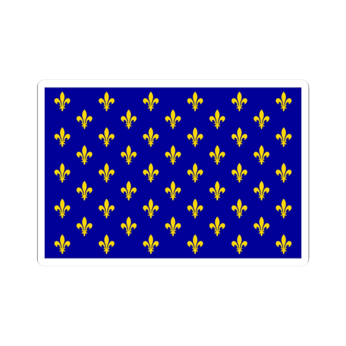 Flag of France XII-XIII type 2 (France) STICKER Vinyl Kiss-Cut Decal