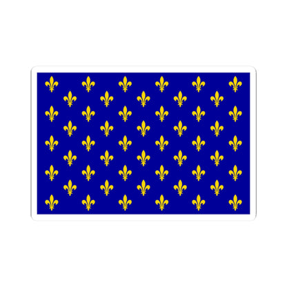 Flag of France XII-XIII type 2 (France) STICKER Vinyl Kiss-Cut Decal