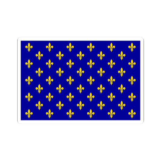 Flag of France XII-XIII type 2 (France) STICKER Vinyl Kiss-Cut Decal