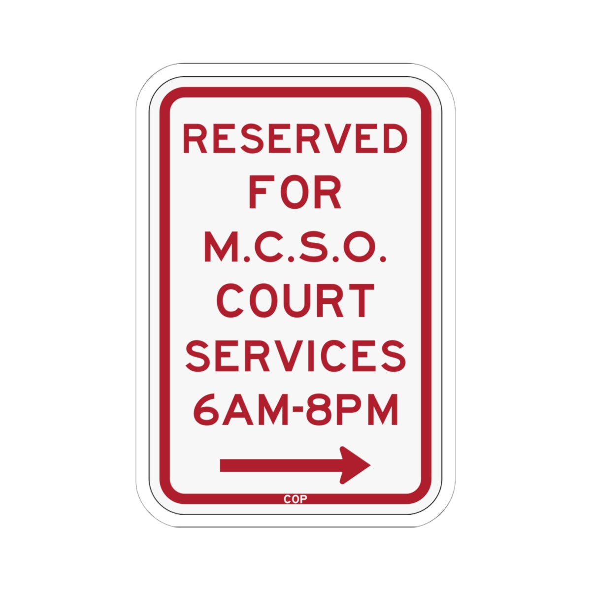 PBOT Road sign P4385R (Oregon) (Road Sign) STICKER Vinyl Kiss-Cut Decal