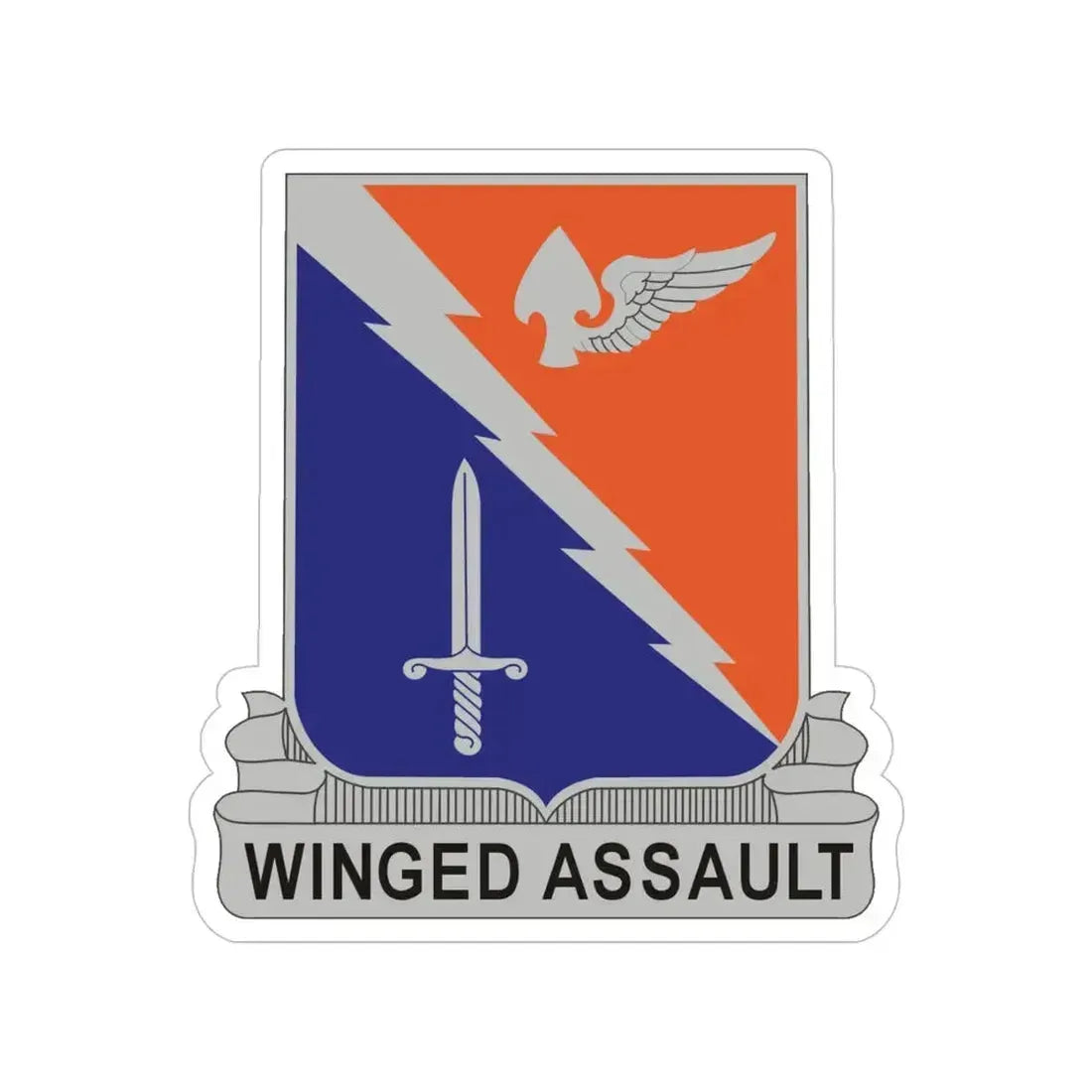 229th Aviation Regiment (U.S. Army) Transparent STICKER Die-Cut Vinyl Decal 5 Inch - The Sticker Space
