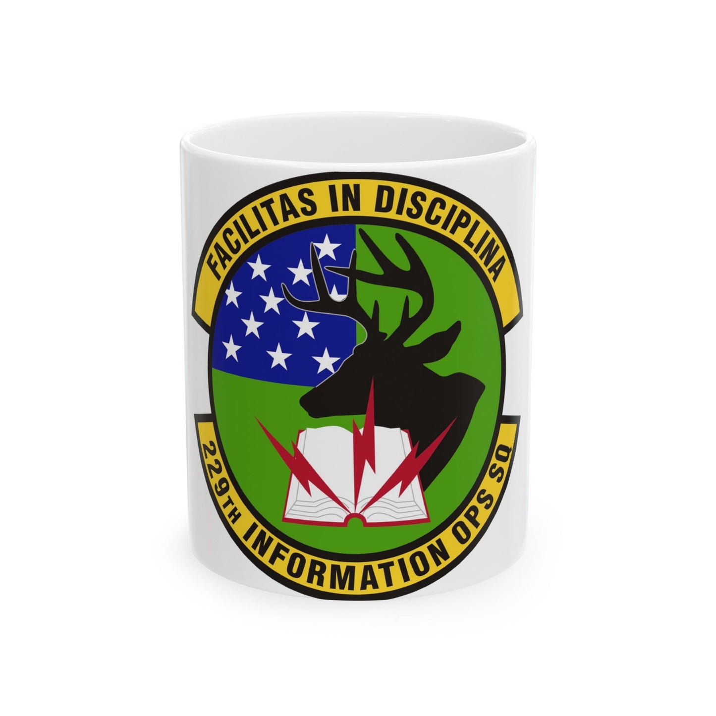 229th Information Operations Squadron (U.S. Air Force) White Coffee Mug-11oz-The Sticker Space