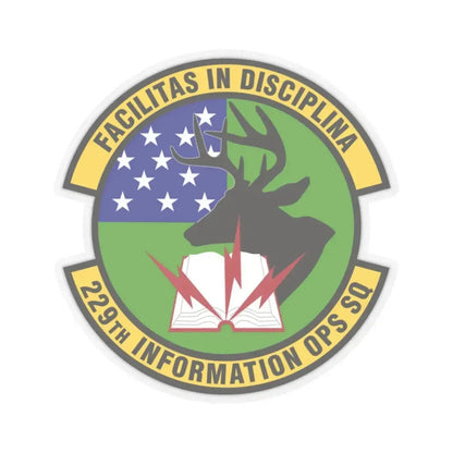 229th Information Operations Squadron (U.S. Air Force) STICKER Vinyl Kiss-Cut Decal 2 Inch Transparent - The Sticker Space