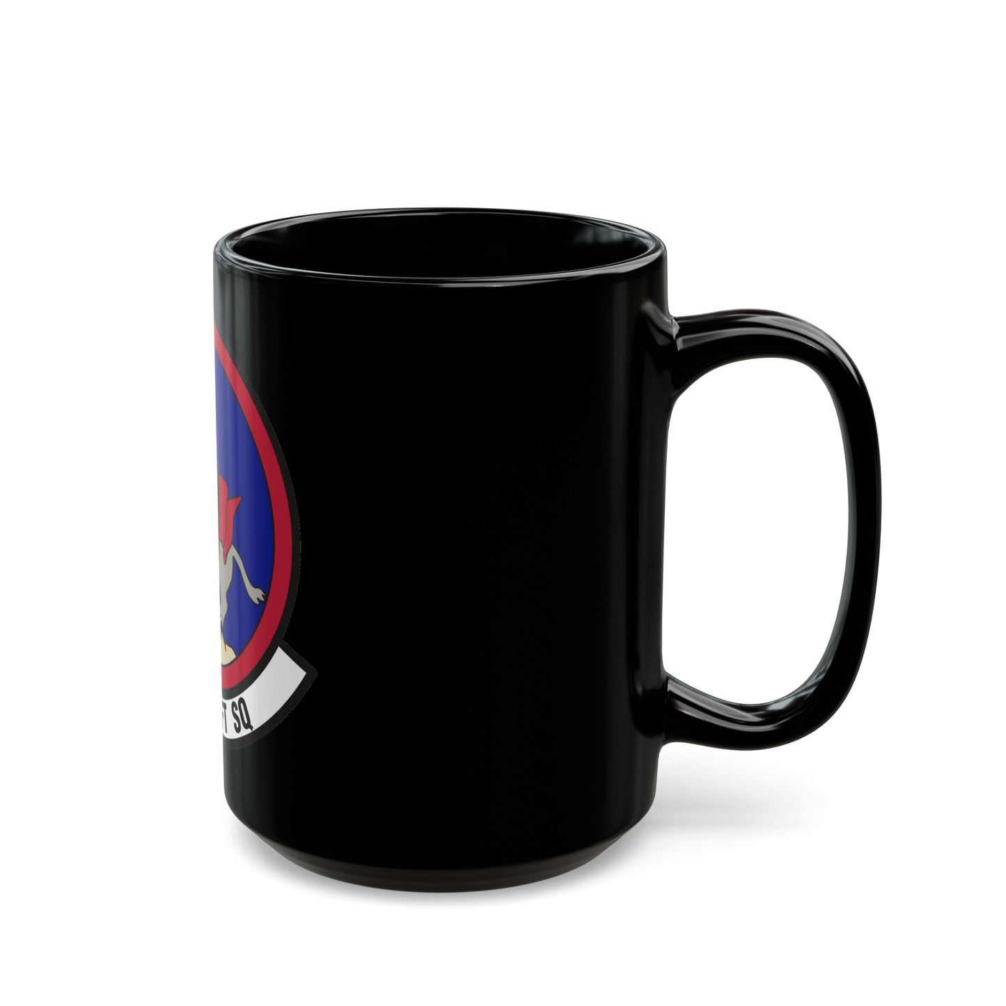 22d Airlift Squadron (U.S. Air Force) Black Coffee Mug-The Sticker Space