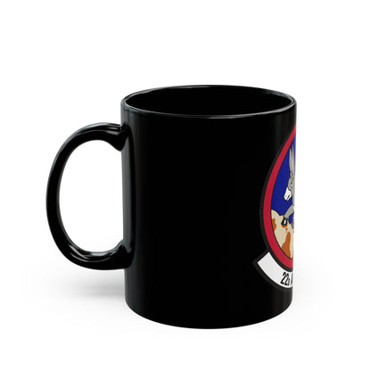 22d Airlift Squadron (U.S. Air Force) Black Coffee Mug-The Sticker Space