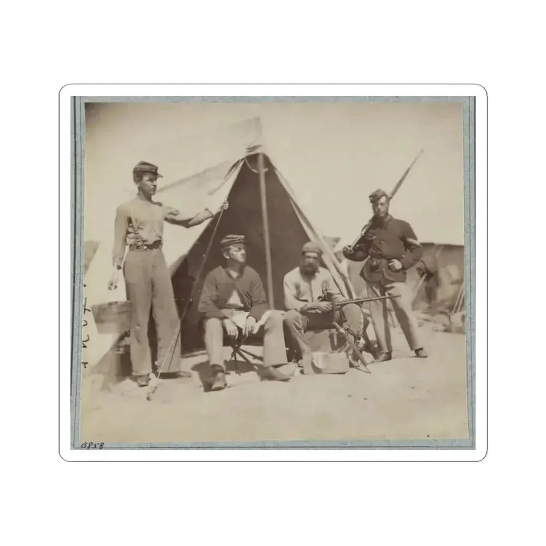 22D New York State Militia Near Harpers Ferry, Va., 1861 I.E.1862 009 (U.S. Civil War) STICKER Vinyl Kiss-Cut Decal 3 Inch White - The Sticker Space