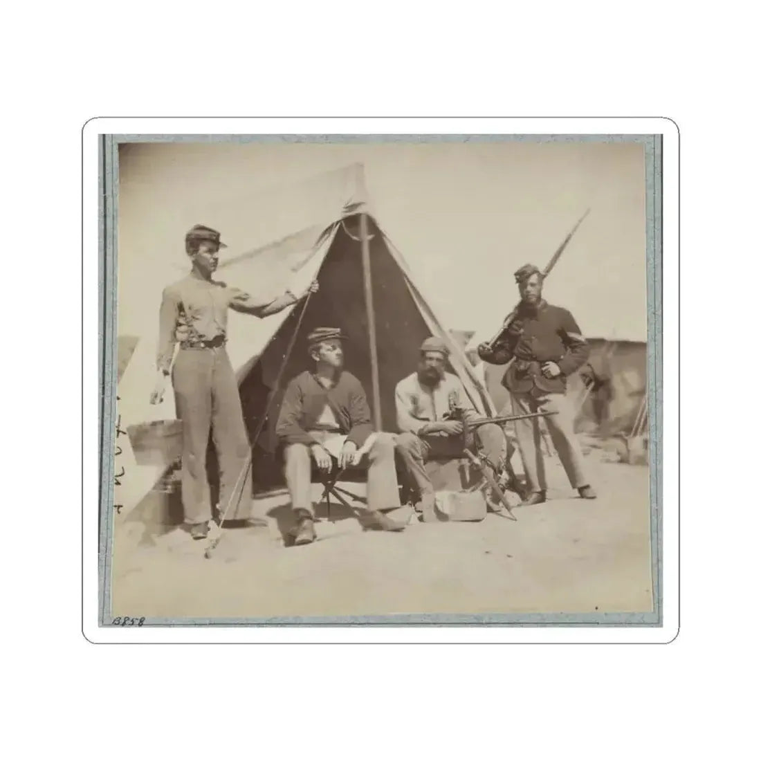 22D New York State Militia Near Harpers Ferry, Va., 1861 I.E.1862 009 (U.S. Civil War) STICKER Vinyl Kiss-Cut Decal 4 Inch White - The Sticker Space