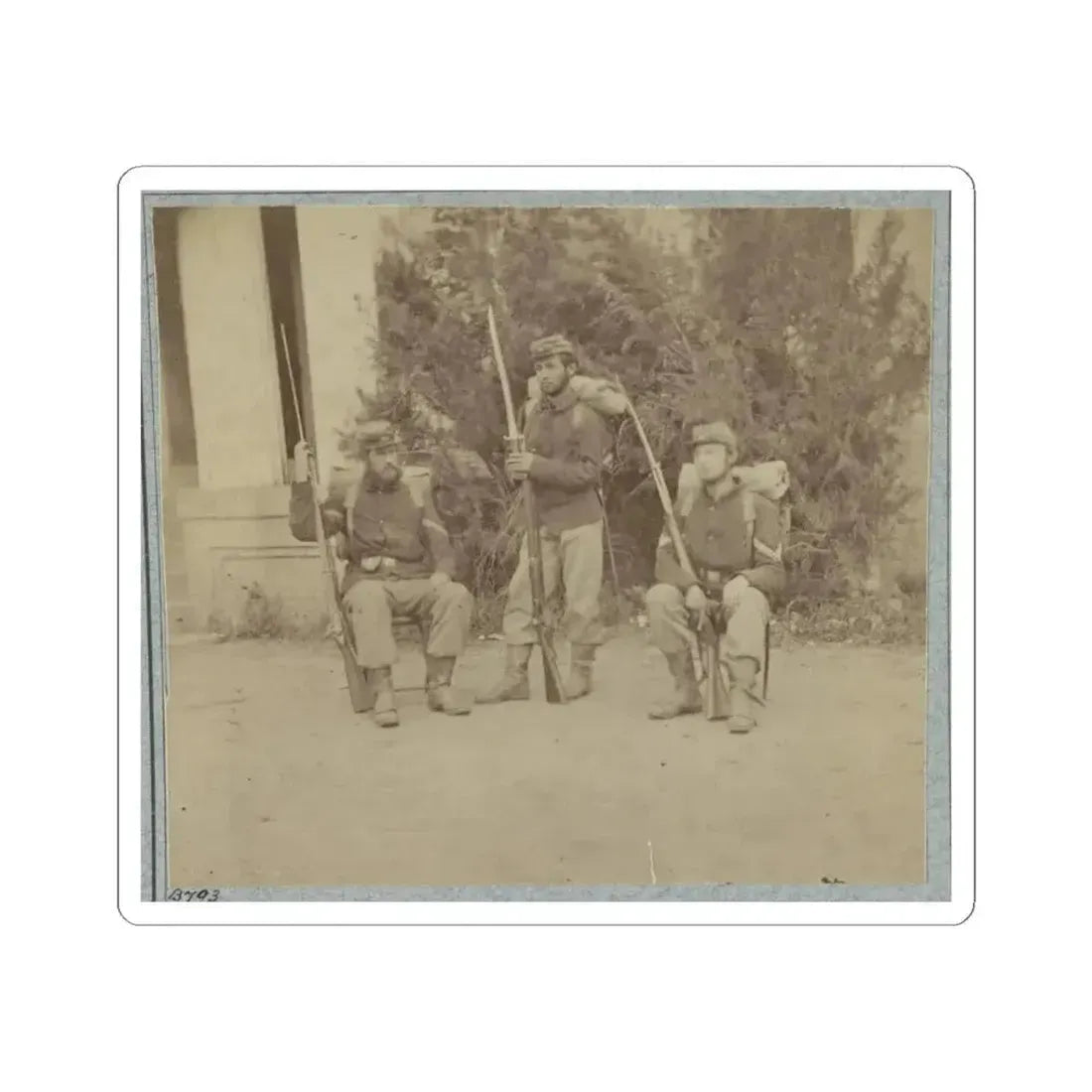 22D New York State Militia Near Harpers Ferry, Va., 1861 I.E.1862 012 (U.S. Civil War) STICKER Vinyl Kiss-Cut Decal 3 Inch White - The Sticker Space